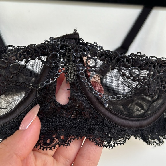 Fashion Nova lacy bra padless | black - Picture 3 of 5